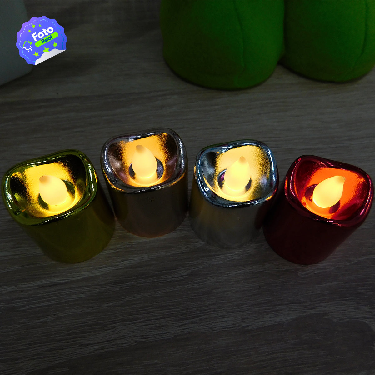 Velas Led X24 Colores Perlados