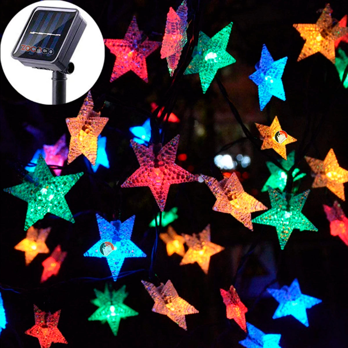 Instalacion Navidena Solar De Estrellita