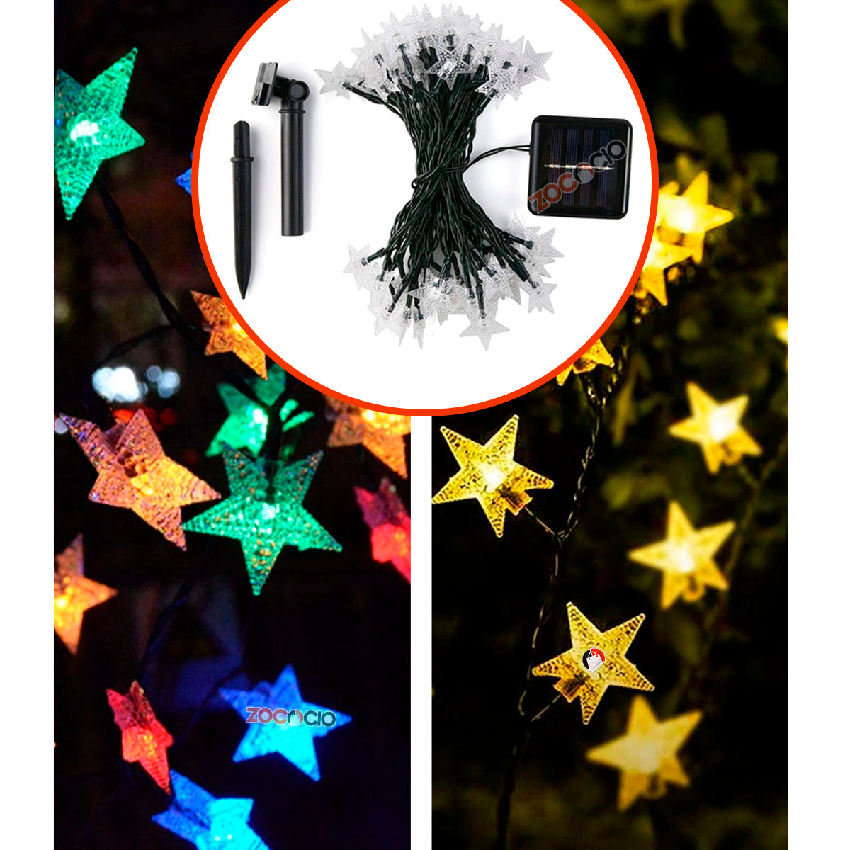 Instalacion Navidena Solar De Estrellita