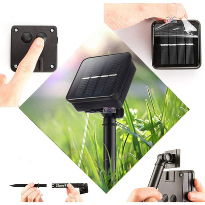 Manguera Solar Luces De Navidad 20m