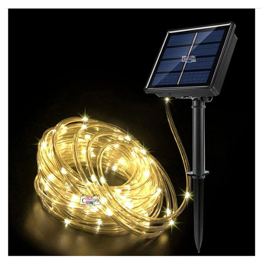 Manguera Solar Luces De Navidad 20m
