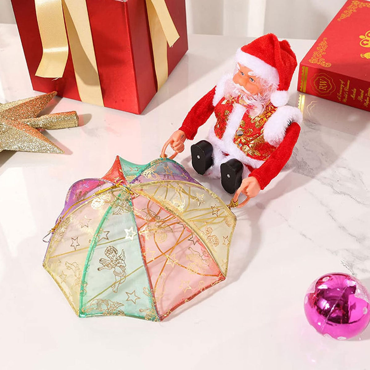 Papa Noel Paracaidas Giratorio