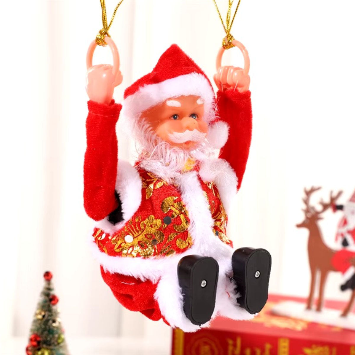 Papa Noel Paracaidas Giratorio