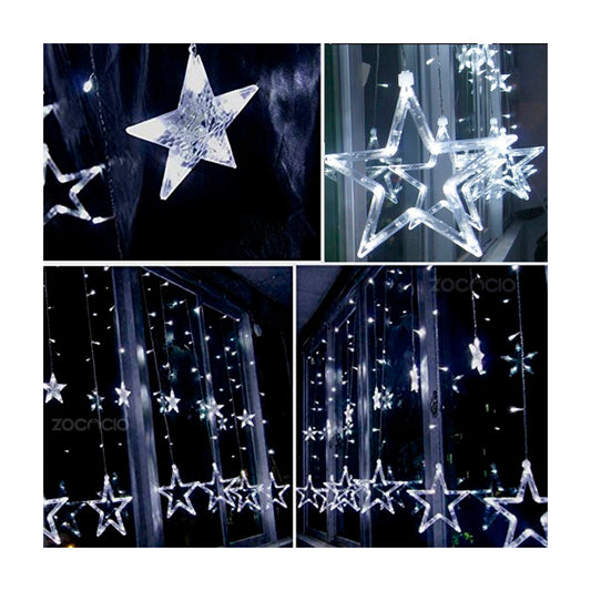 Cortina Luces Led Punta De Estrella 3m