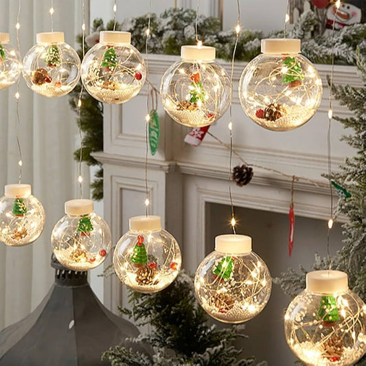 Instalación Bola Navidena Con Figuras