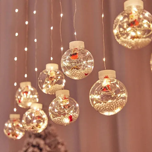 Instalación Bola Navidena Con Figuras