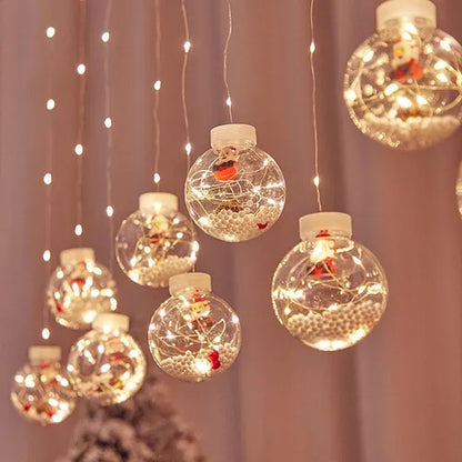 Instalación Bola Navidena Con Figuras